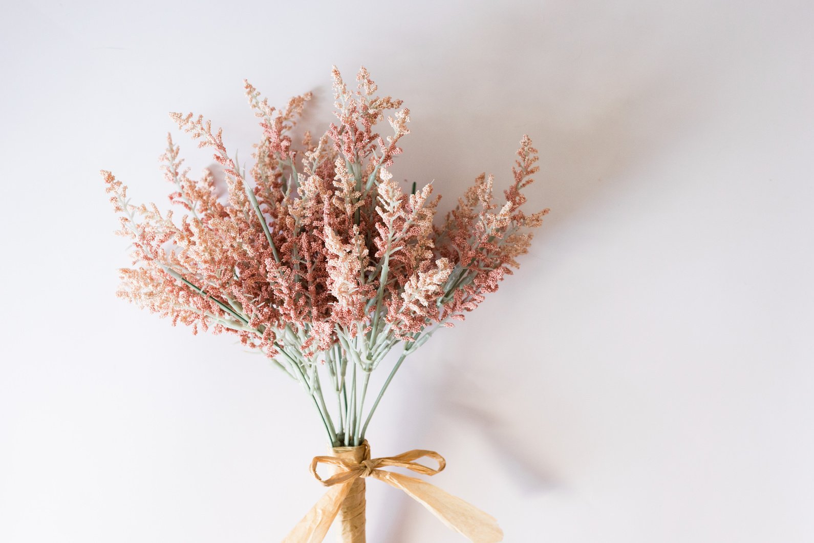 Bouquet of Pink Plastic Flowers