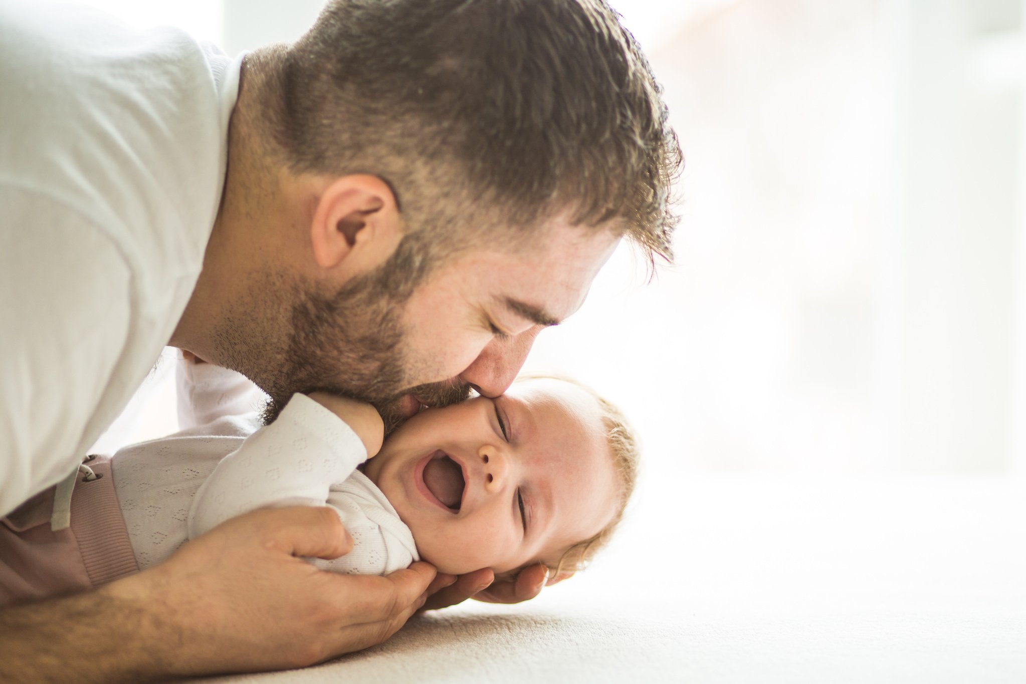 Dad with baby girl